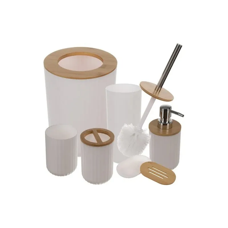 Kompletan set kupaonskih dodataka ELEMENT / Bijela