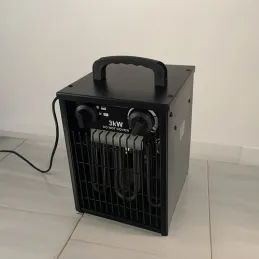 Prijenosni grijač KAMINER 3000W / Crna mat