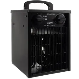 Prijenosni grijač KAMINER 3000W / Crna mat
