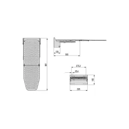 Preklopna i rotirajuća zidna daska za glačanje IRON WALL 180°