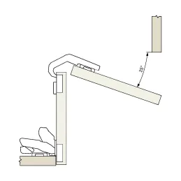 Zawjes 135° CLIP s 3D podloškom