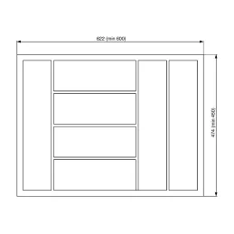 Pribor GRANDO protuklizna površina / Crna mat
