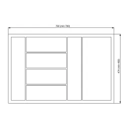 Pribor GRANDO protuklizna površina / Crna mat
