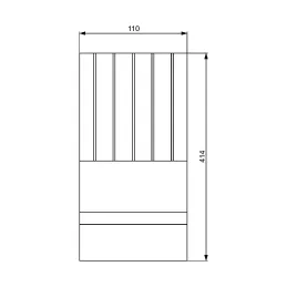 Držač za nože za ladicu za pribor GRANDO / Lakirani bukva