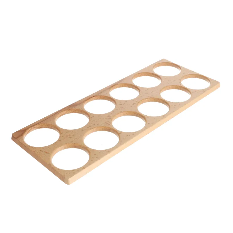 Držač za posudbe - dvoredni za ladicu za pribor GRANDO / Lakirani bukva