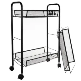 Kolica za odlaganje na kotačićima ELEGAN / Crna mat