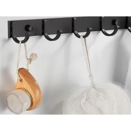 Vješalica za zid FENIX / Crna mat