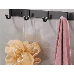 Vješalica za zid FENIX / Crna mat