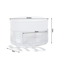 Otočni organizator za začine OTTO / Bijela