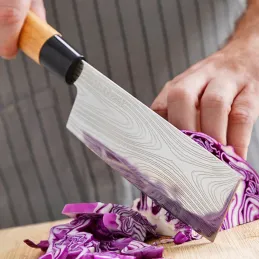 Set 3 japanskih kuhinjskih noževa DAMASCUS