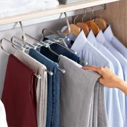 Viseća vješalica za hlače RONA / Sjajni krom