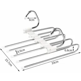 Viseća vješalica za hlače RONA / Sjajni krom