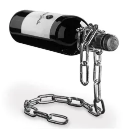 Stalak za vino CHAIN / Sjajni krom