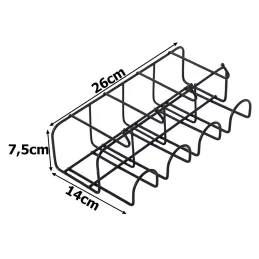 Držač za kišobrane UMBRELA / Crna mat