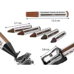 12-dijelni set za popravak FIXIA za rubove i namještaj / Mješavina boja