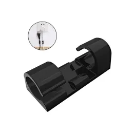 Set od 20 samoljepljivih držača za kablove / Crna mat