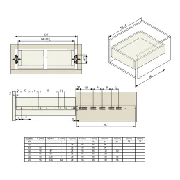 Kuglična vodilica s prigušenjem EURO 45 mm / Nikal