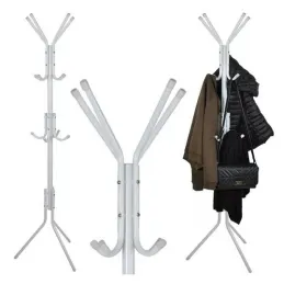 Samostojeći stalak za odjeću SIALA / Bijela mat