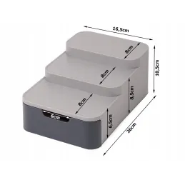 Izvlačna utičnica za kuhinju WERK / Siva