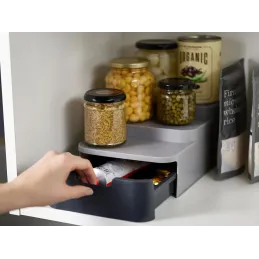 Izvlačna utičnica za kuhinju WERK / Siva