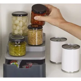 Izvlačna utičnica za kuhinju WERK / Siva