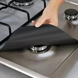 Sada 5 komada podložaka za plamenike plinskog štednjaka / Crna