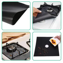 Set od 4 komada podložaka za plamenike plinskog štednjaka / Crna