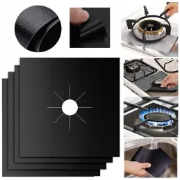 Set od 4 komada podložaka za plamenike plinskog štednjaka / Crna