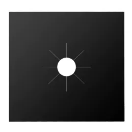 Set od 4 komada podložaka za plamenike plinskog štednjaka / Crna