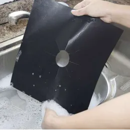 Set od 4 komada podložaka za plamenike plinskog štednjaka / Crna