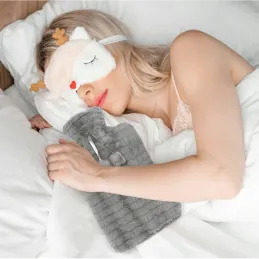 Plišani grijač - termofor 2L / Siva