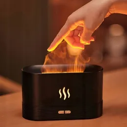 LED aroma difuzor s efektom plamena PROTO / Crni