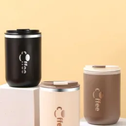 Dizajnerska termos boca sa slamkom GLAMM 500 ml / Crna