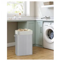 Košara za rublje GLAMUR 72L / Siva