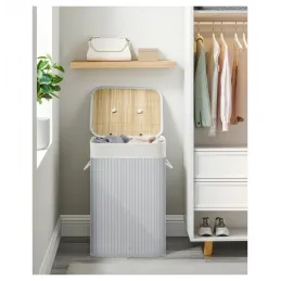 Košara za rublje GLAMUR 72L / Siva