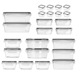 24-dijelni set antibakterijskih posuda za hranu FRESH / Prozirno
