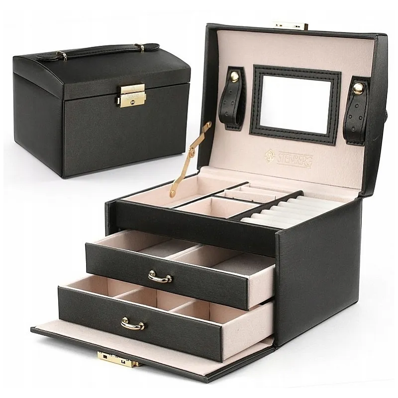 Dizajnerska kutija za nakit SIGMA Mini / Crna