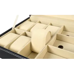 Dizajnerska kutija za satove i naočale STYLE / Crna