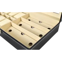 Dizajnerska kutija za satove i naočale STYLE / Crna