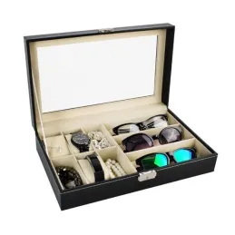 Dizajnerska kutija za satove i naočale STYLE / Crna
