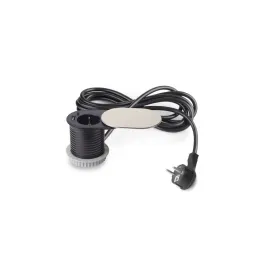 Električna utičnica VERTIKAL FAT 1x230V + 2xUSB A+C SCHUKO / Nehrđajući čelik