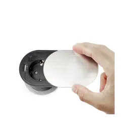 Električna utičnica VERTIKAL FAT 1x230V + 2xUSB A+C SCHUKO / Nehrđajući čelik