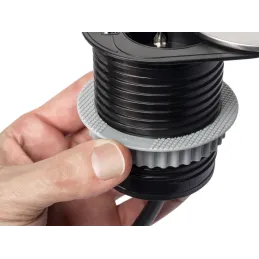 Električna utičnica VERTIKAL FAT 1x230V + 2xUSB A+C SCHUKO / Nehrđajući čelik