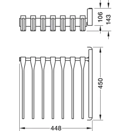 Izvlačni držač za hlače CONERO / Antracit
