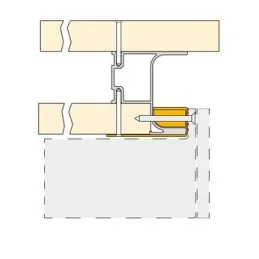 Bočni profil GOLA OVEN za mikrovalnu pećnicu 580 mm / Aluminij