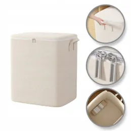 Košara za rublje MOET 150L s patentnim zatvaračem / Krem