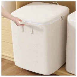 Košara za rublje MOET 150L s patentnim zatvaračem / Krem