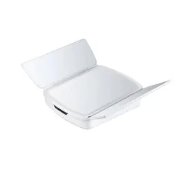 Kozmetičko ogledalo s LED svjetlom i organizatorom MIRACLE / Bijela