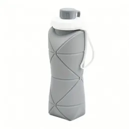 Silikonska boca za vodu FLEX 600ml / Siva