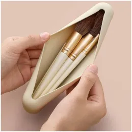 Silikonska kutija za make-up i kozmetičke četkice / Krem